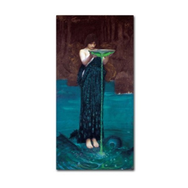 Trademark Fine Art Waterhouse 'Circe Invidiosa' Canvas Art, 24x47 AA00610-C2447GG